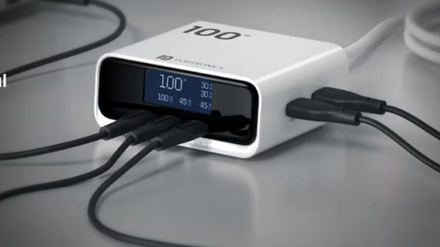 Portronics Adapto 100D लॉन्च: 100W GaN डेस्कटॉप चार्जर 5 पोर्ट्स, LCD डिस्प्ले | कीमत ₹3999, फीचर्स